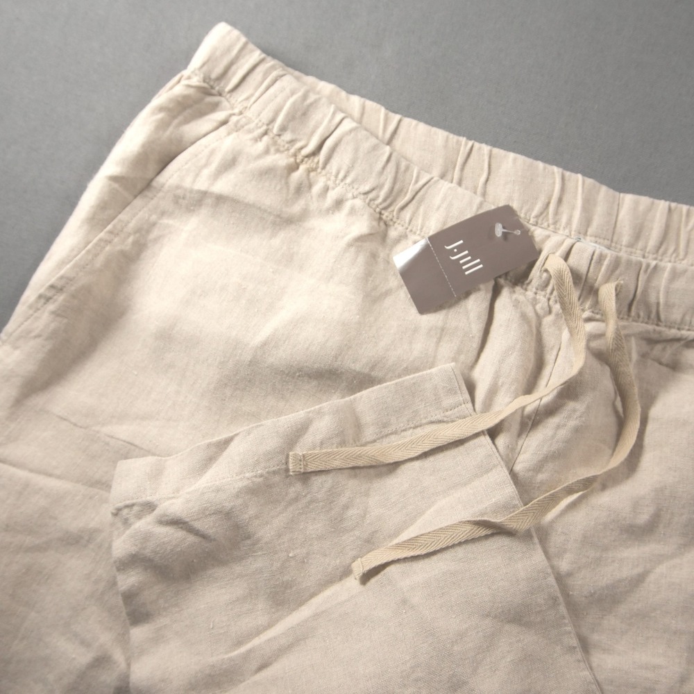 J.Jill Love Linen Drawstring Vacation Summer Boho Elastic Waist Women Pants 2X